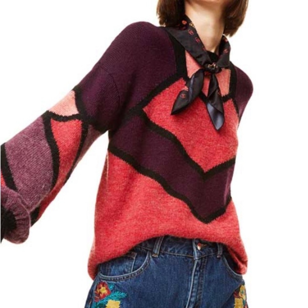 Desigual Multicolor Crew Neck Sweater